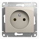 Розетка SE Glossa молочный GSL000941