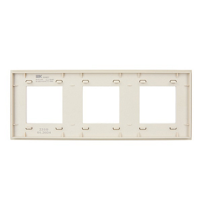 Рамка на 3 поста IEK SKANDY SK-M32-G-K10 бежевый стекло