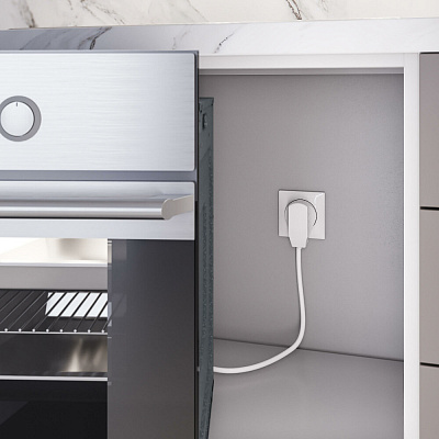 Розетка с вилкой для электроплиты 32А 250В коробка в стену Werkel белые W1189201 a053500