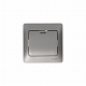 Переключатель 1 клавишный с подсветкой Glossa платина Schneider Electric GSL001263