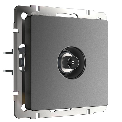 Розетка ТВ оконечная Werkel графит матовый a063109