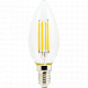 Лампа Ecola Candle Filament Premium 5W E14 4000K 360° Ra 80 100 Lm/W КП=0 N4QV50ELC