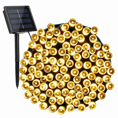 Гирлянда уличная Arte Lamp Twinkle A8412IN-100YL на солнечных батареях