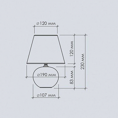 Лампа настольная Estares AT09360 (White) A-06-L