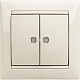 Выключатель двухклавишный с подсветкой бежевый Legrand Valena Classic 774328