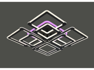 Потолочная люстра Sfera Sveta 3088/4+4 BK+RGB