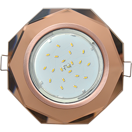 Встраиваемый светильник Ecola Glass GX53 FA538AECH