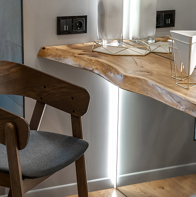 Выключатель двухклавишный проходной с подсветкой Werkel W1122108 черный a051598