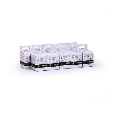 Лампа Gauss Elementary MR16 5.5W 430lm 3000К GU5.3 LED 13516 (12 шт)
