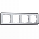 Рамка на 4 поста Werkel Stream W0042106 серебряная a051275