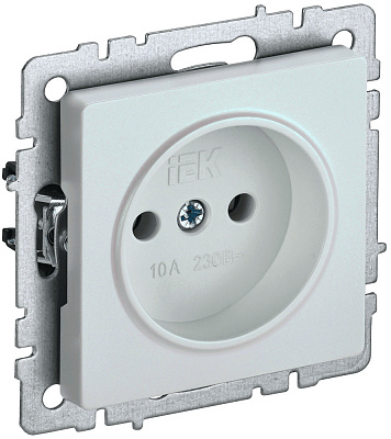 Розетка IEK Brite РС10-1-0-БрЖ жемчуг BR-R10-10-K36