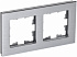 Рамка на 2 поста IEK Brite РУ-2-1-БрА BR-M22-M-K47