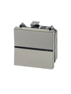 Переключатель одноклавишный 2М ABB Zenit N2202CV шампань 2CLA220200N1901