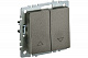 Выключатель жалюзи IEK Brite ВС10-1-5-БрТБ бронза BR-V15-0-10-K45