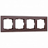Рамка на 4 поста Werkel Favorit W0041118 мокко a051097