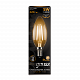 Лампа Gauss Filament Свеча 5W 420lm 2700К Е14 LED 103801105 (2 шт)