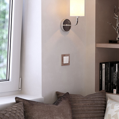 Рамка на 1 пост латте стекло Werkel Favorit W0011142 a058818