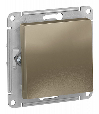 Выключатель одноклавишный SE AtlasDesign шампань ATN000521