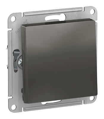 Выключатель одноклавишный SE AtlasDesign с самовозвратом механизм сталь ATN000915