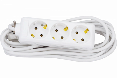 Удлинитель 3х5м с/з 16А У03 2P+PE 250В 3х1 IEK WYP10-16-03-05-Z-N