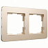 Рамка для розетки на 2 поста Werkel Platinum W0022611 шампань a059214