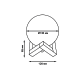 Настольная лампа Gauss 3D Луна c увлажнителем воздуха LED NN004