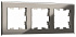 Рамка на 3 поста IEK Brite РУ-3-2-БрД BR-M32-G-K30