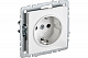 Розетка с заземлением IEK Brite РС11-1-0-БрБ белый BR-R11-16-K01