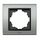 Рамка на 3 поста Zena Platin матовый хром/дымчатый 500-073611-227