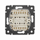 Переключатель на два направления двухклавишный бежевый Legrand Valena Classic 774308