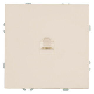 Розетка компьютерная 1-местная RJ-45 (механизм), STEKKER Эмили, RST00-5117-08, кашемир, soft touch