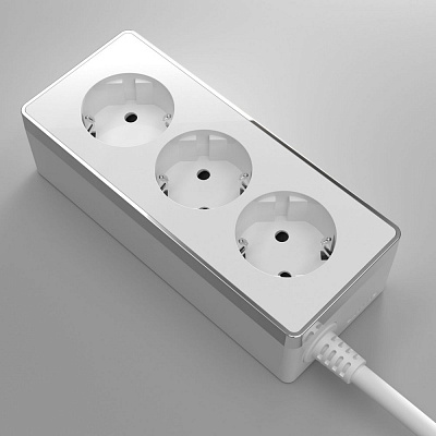 Удлинитель 3-х местный 3 м Werkel Удлинители Gallant белые a048486