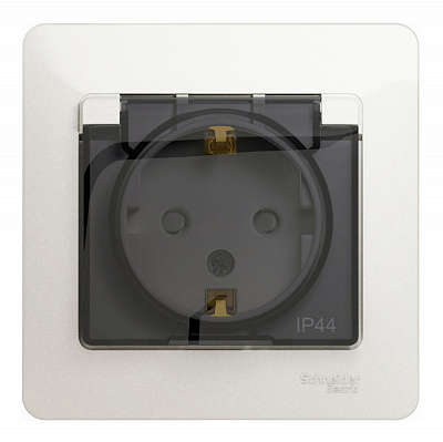 Розетка SE Glossa перламутр GSL000648