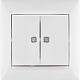 Выключатель двухклавишный с подсветкой белый Legrand Valena Classic 774428