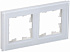 Рамка на 2 поста IEK Brite РУ-2-2-БрБ BR-M22-G-K01