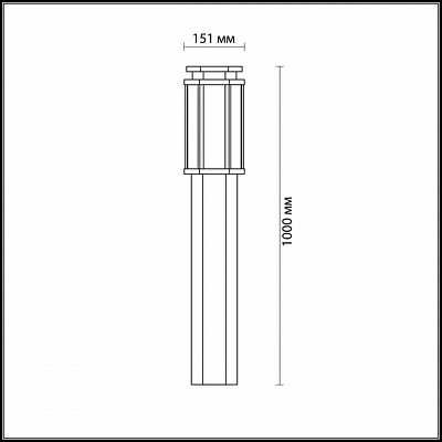 Уличный светильник Odeon Light Gino 4048/1F