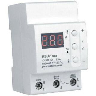 Реле напряжения RBUZ D63 63A (max 80A)13900BA