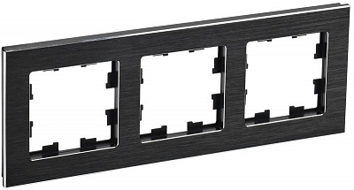 Рамка на 3 поста IEK Brite РУ-3-1-БрЧ BR-M32-M-K02