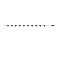Гирлянда светодиодная "Белт Лайт" Gauss Holiday, 10 ламп, 7,7 м, IP44, белый, 1/6 202774