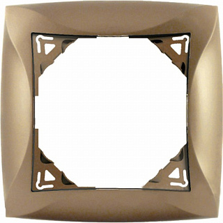 Рамка на 1 пост шампань SE Duet WDE000401