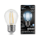 Лампа Gauss Filament Шар 7W 580lm 4100К Е27 LED 105802207 (5 шт)