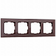 Рамка на 4 поста Werkel Favorit W0041118 мокко a051097
