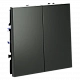 Выключатель встраиваемый двухклавишный VOLTUM S70 VLS020106, титан