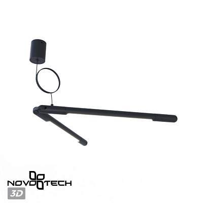 База накладная для ввода питания с гибким угловым соединителем «L» и проводом-подвесом Novotech Glat 359387