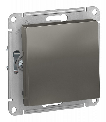 Выключатель одноклавишный SE AtlasDesign сталь ATN000921