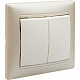 Выключатель двухклавишный белый Legrand Valena Classic 774405