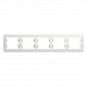 Рамка на 5 постов белая SE Glossa GSL000105