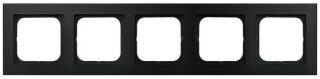 Рамка на 5 постов Ospel Sonata черный металлик R-5R/33