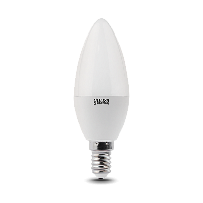 Лампа Gauss Elementary Свеча 8W 520lm 3000K Е14 LED 33118