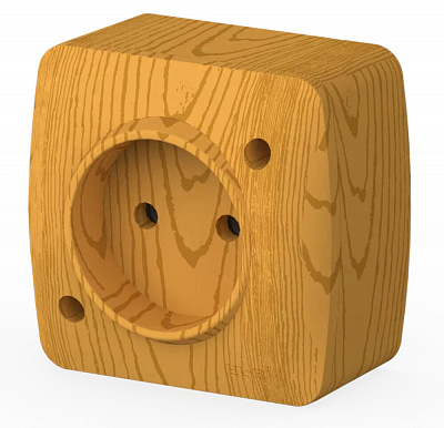 Розетка б/з EL-BI ALSU бук 504-000700-215